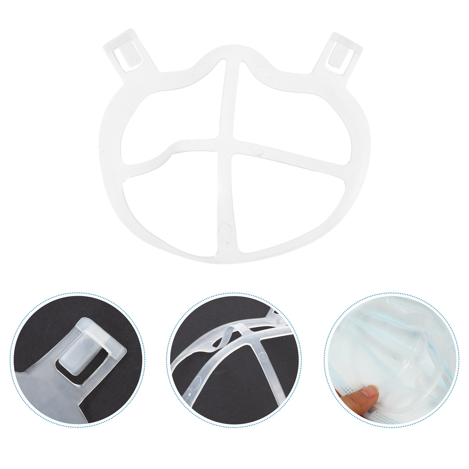 Silicone Mask Bracket - 10 unidades de suporte interno para