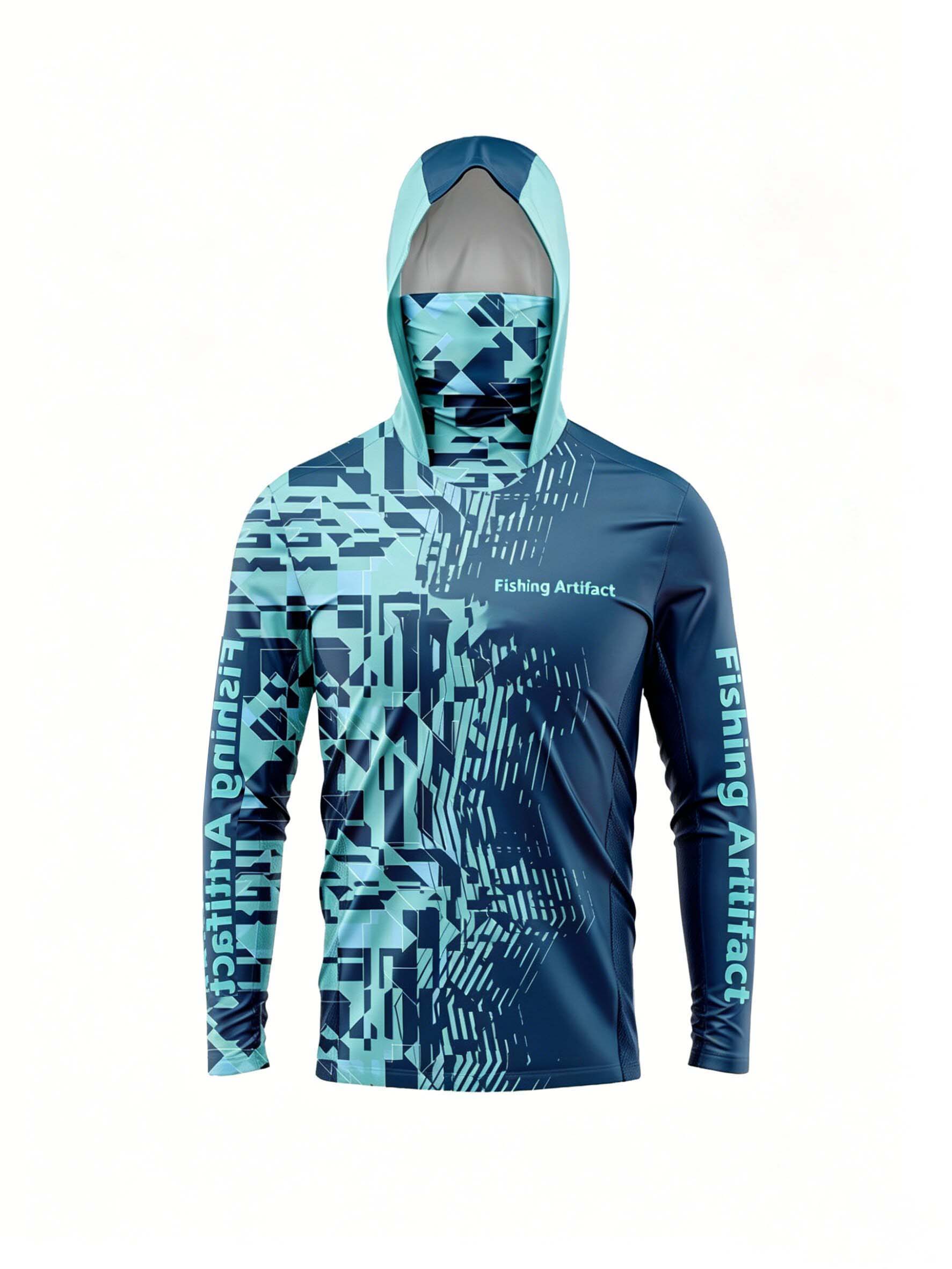 Sports Mask Breathable - Camiseta de pesca masculina para o