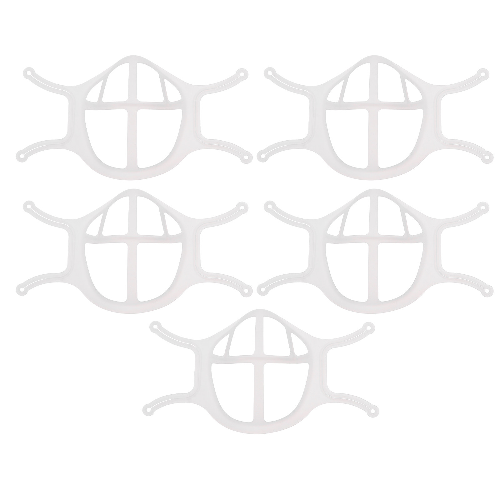 Silicone Mask Bracket - 5 Peças de Suporte para Máscara