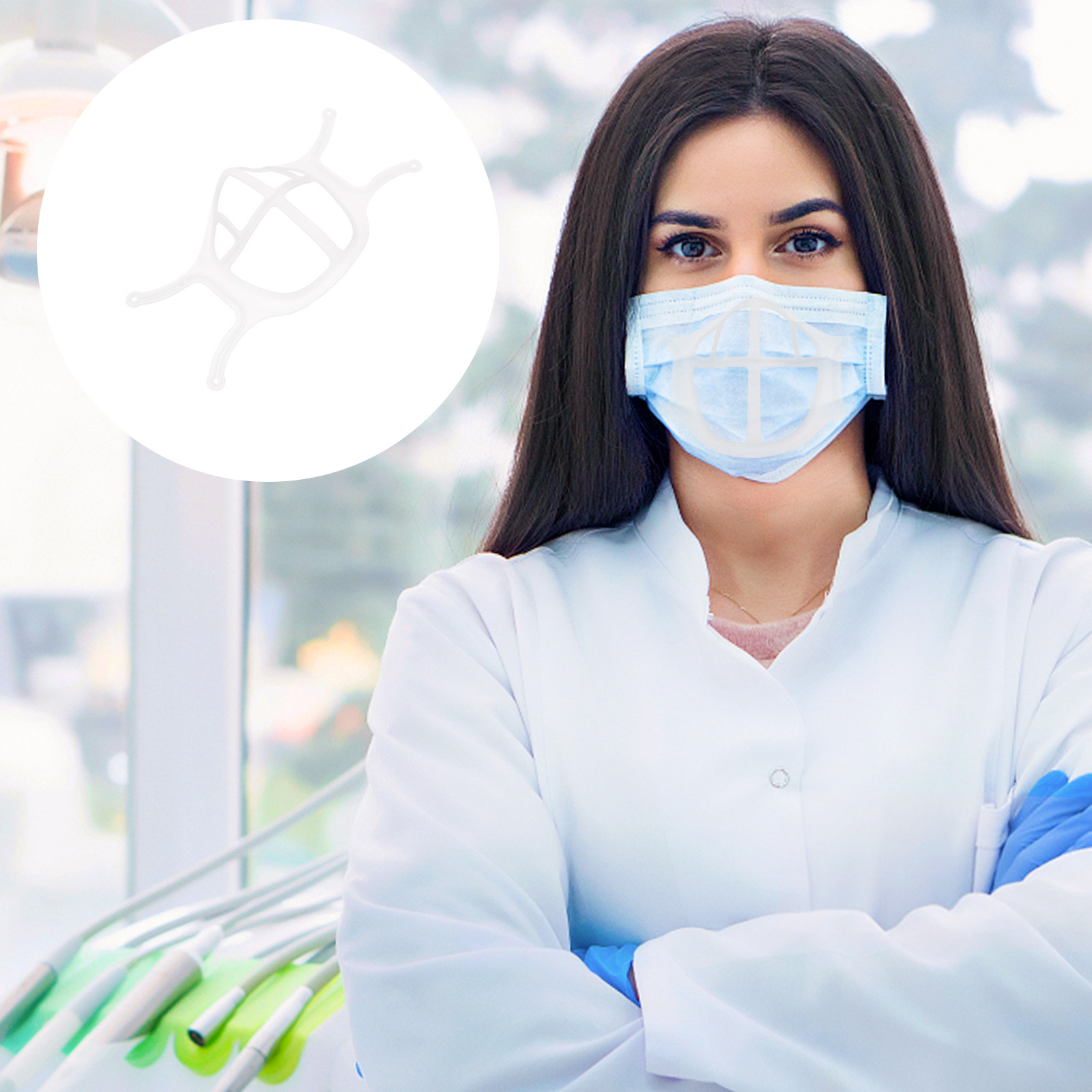 Silicone Mask Bracket - 5 Peças de Suporte Interno para