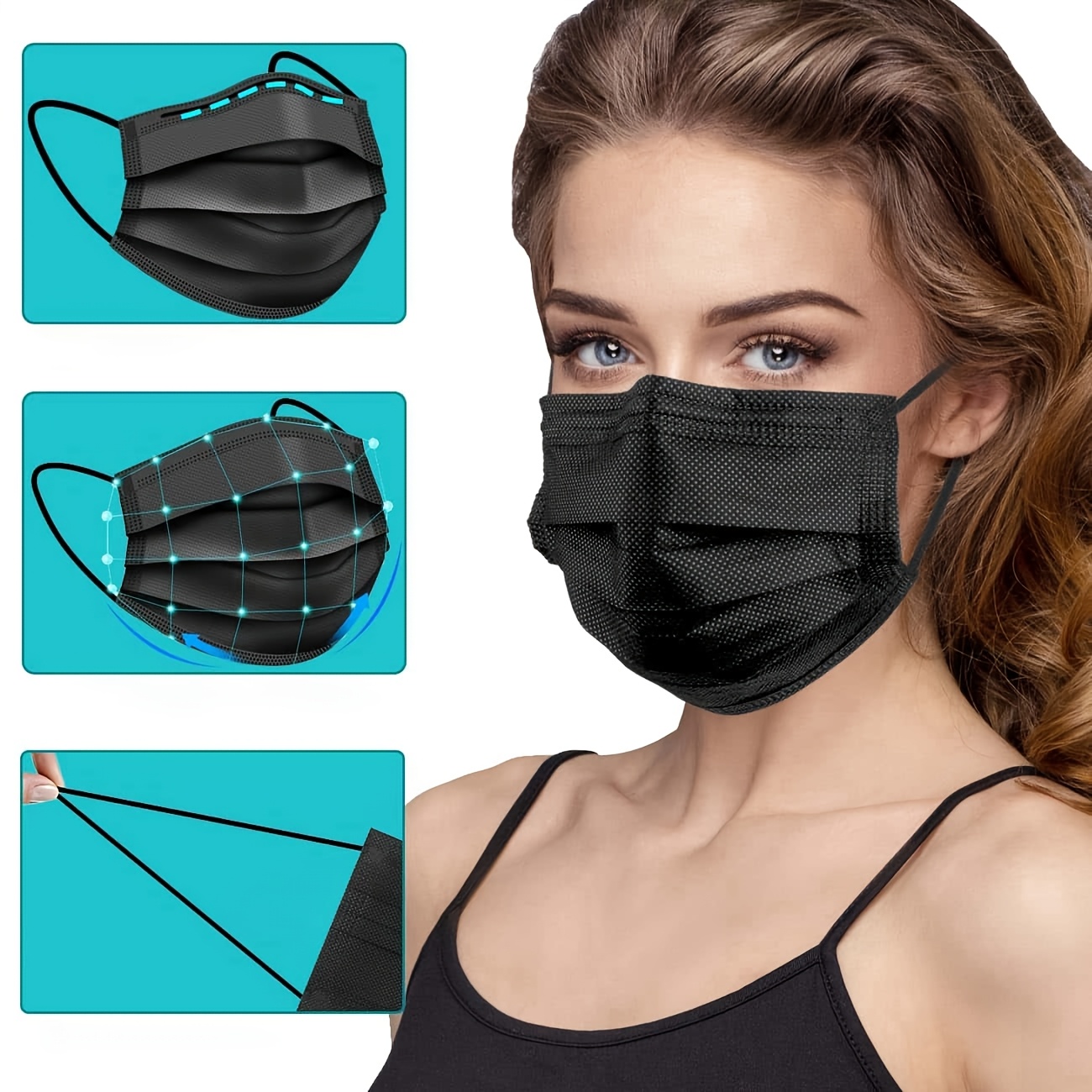 Máscaras protetoras descartáve - Cloth Face Mask Washable avaliação e preço